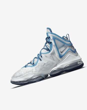 Nike LeBron 19 Blancos Azules Azules | MX 2753
